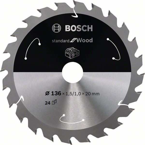 Bosch Akku-Kreissägeblatt Standard for Wood