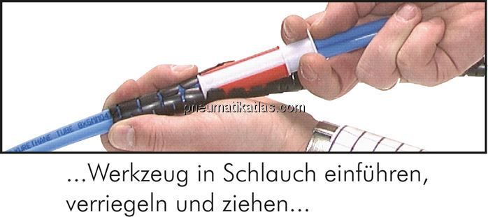 Kabelschutzschlauch, 1 - 10mm,100 mtr. (inkl. Montagewerkzeug)