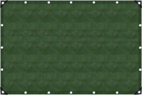 Gewebeplane oliv 5x6m UV-stabilis. Ösen 50 cm