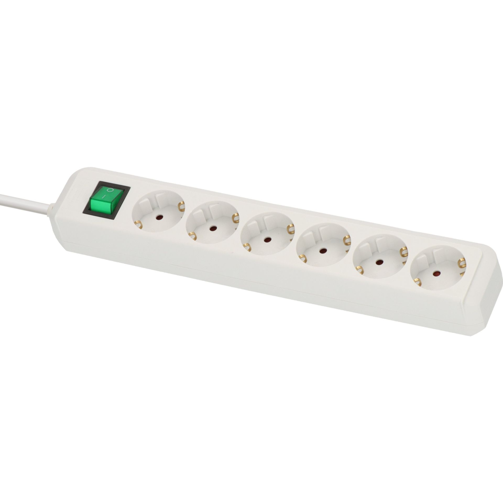 Steckdosenleiste Eco- Line Schalter 6fach ws