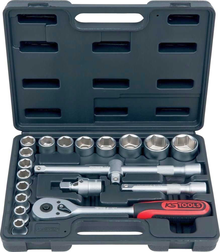 Steckschlüssel-Garnitur 1/2"" 20-teilig KS Tools