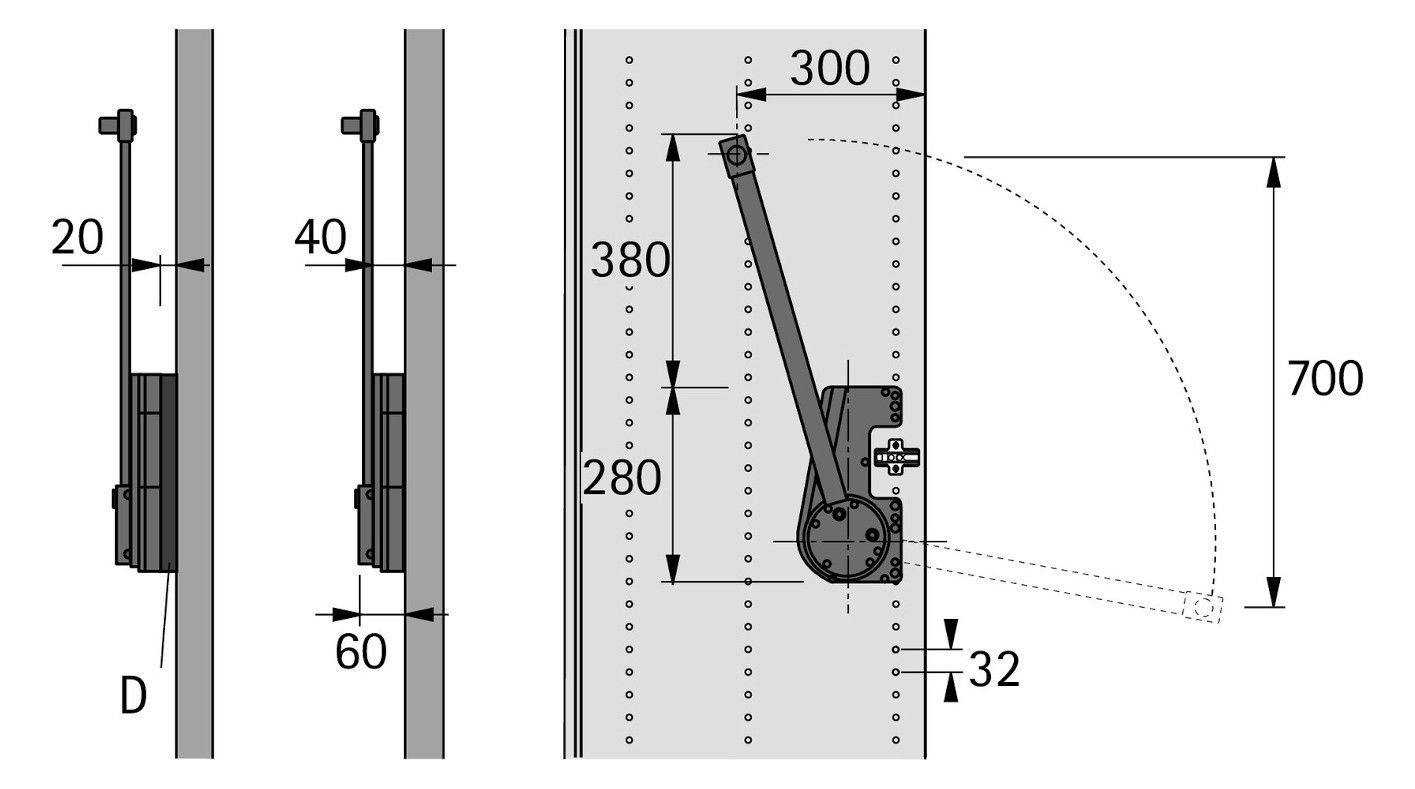 HETTICH Distanzstück, 20 mm