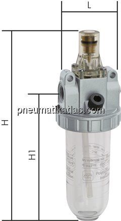STANDARD-Öler, G 1/4", Standard 1, Kunststoffbehälter