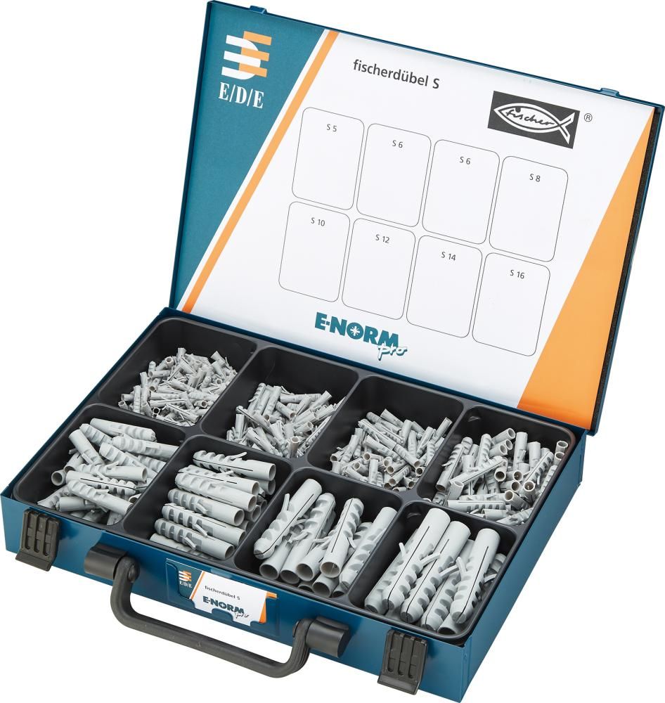 E-NORM Montagekoffer 21 fischer S Dübel E-NORMpro
