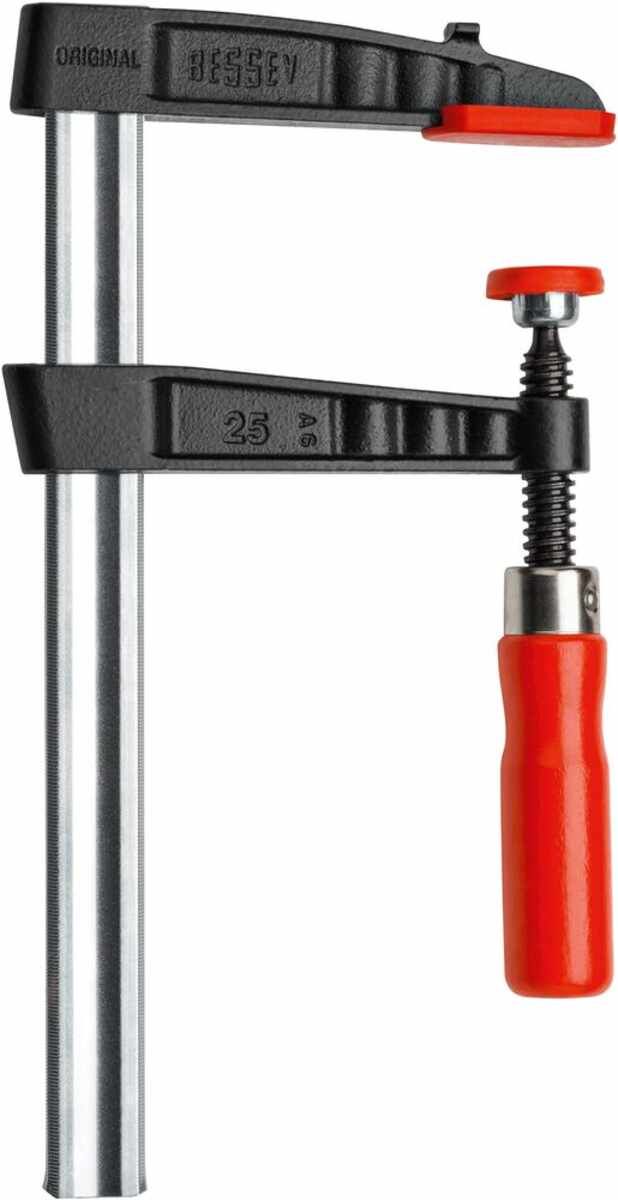 Original BESSEY Temperguss-Schraubzwinge TG mit bewährtem Holzgriff