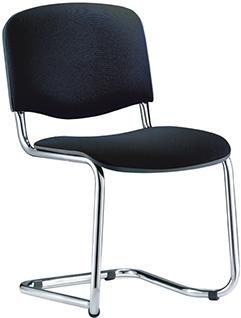 Besucherstuhl ISO Swing CF chrom / schwarz CF chrom / schwarz