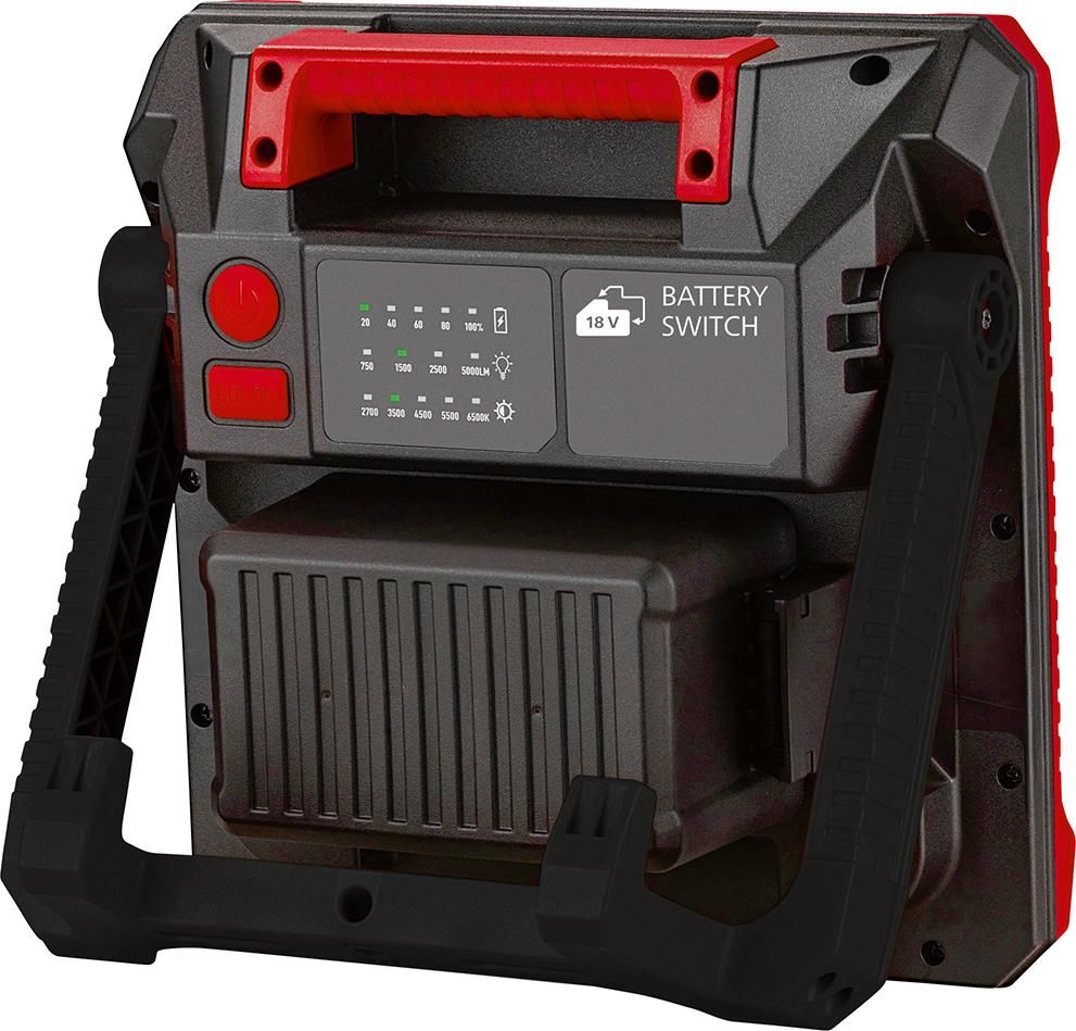 Akku-Arbeitsleuchte IP65 500-5000Lumen BatterySwitch FORMAT