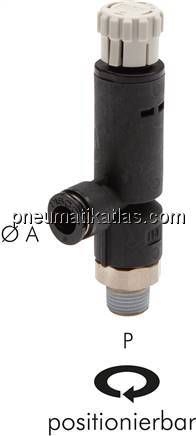 Druckregler M 5-4mm, ohne Manometer, IQS-Standard