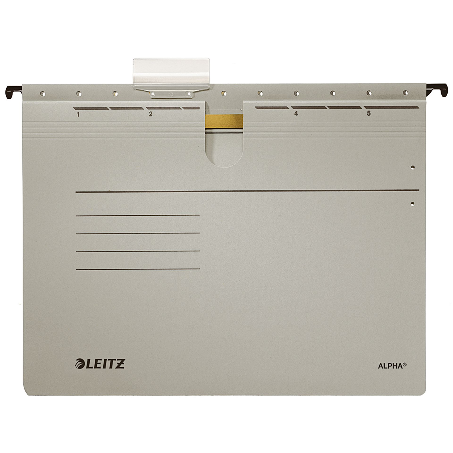 Hängehefter ALPHA A4 kfm. Heftung grau 25 St./Pack.