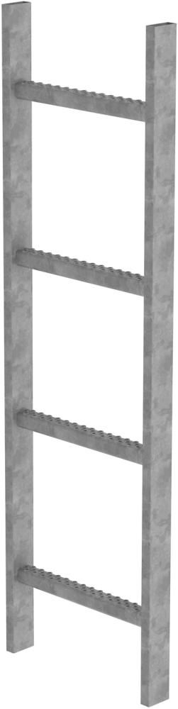 Schachtleiter 4 Sprossen L 1,12 m B340 mm LW 300 mm Stahl verzinkt