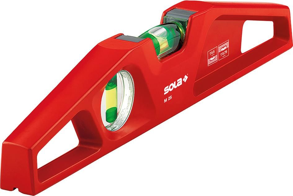 Alu-Guss-Wasserwaage M 25 Sola