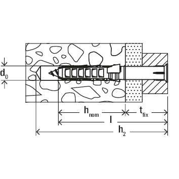 Langschaftdübel SXR 8x100 T