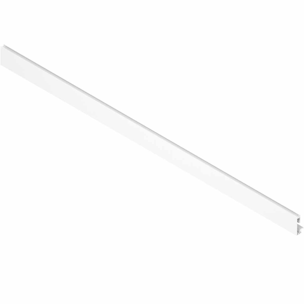 Vorderstück, mit Nut für Einschubelement, für Innenauszug für Einschubelement, KB=1200 mm, zum Ablängen, für MERIVOBOX, seidenweiß matt