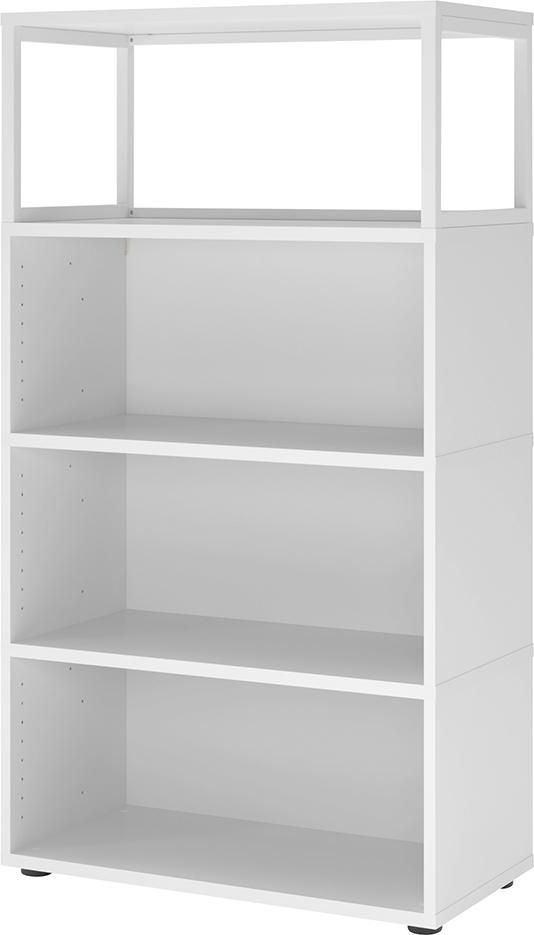 Regal FlexWall VFW48 B800xT400xH1452 mm 4 OH weiß