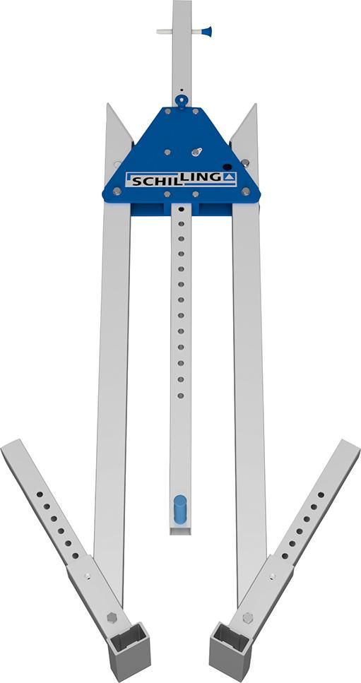 Aluportalkran stationär H1249-2349 mm 500 kg TL 4000 mm Alu-Einzel-Träger