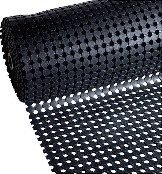 Wabenmatte kleine Löcher SBR/NR, schwarz kleine Löcher 10mm, 1000x91,5cm