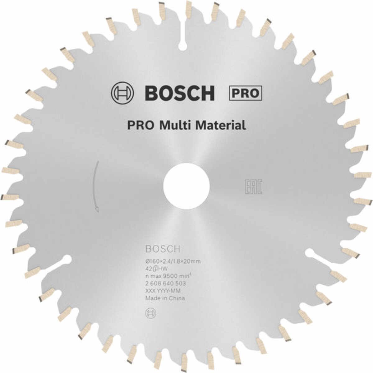 PRO Multi Material Kreissägeblatt, 160 x 2,4 x 20 mm