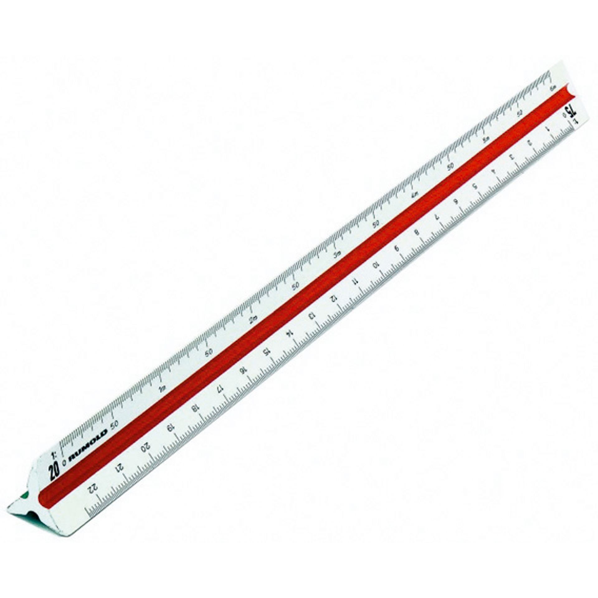 Dreikantmaßstab Architekt 1 30cm Kunststoff weiß