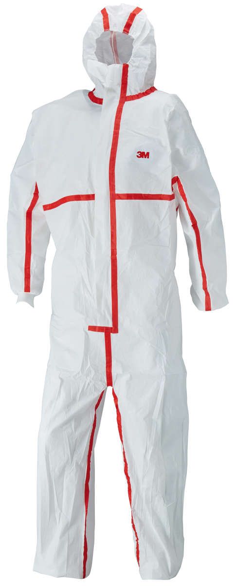 Schutzanzug 4565, weiß/rot Typ 4/5/6 Gr.2XL