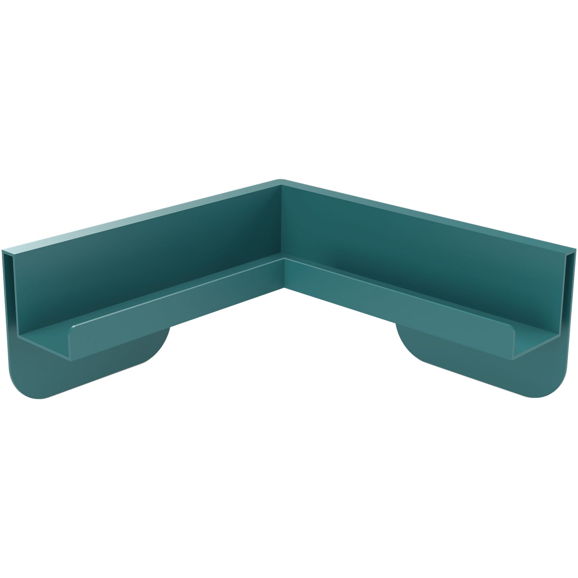 Eckablage Infinity Wall wasserblau
