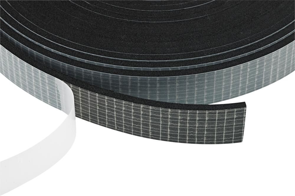 Zellkautschukstreifen EPDM, 12x6mm, 10m einseitig selbstklebend FORTIS