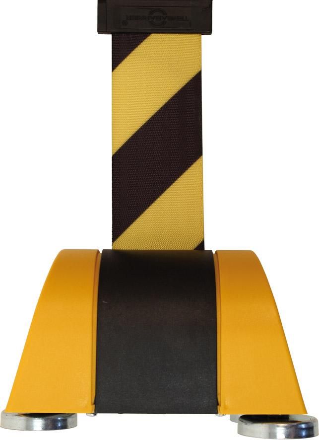 Gurtband mit magnetischer Befestigung L4,6 m xB50 mm gelb/schwarz