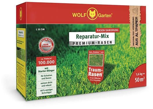 Premium-Rasen mit Starter-Dünger L 50 SM 1,6 kg