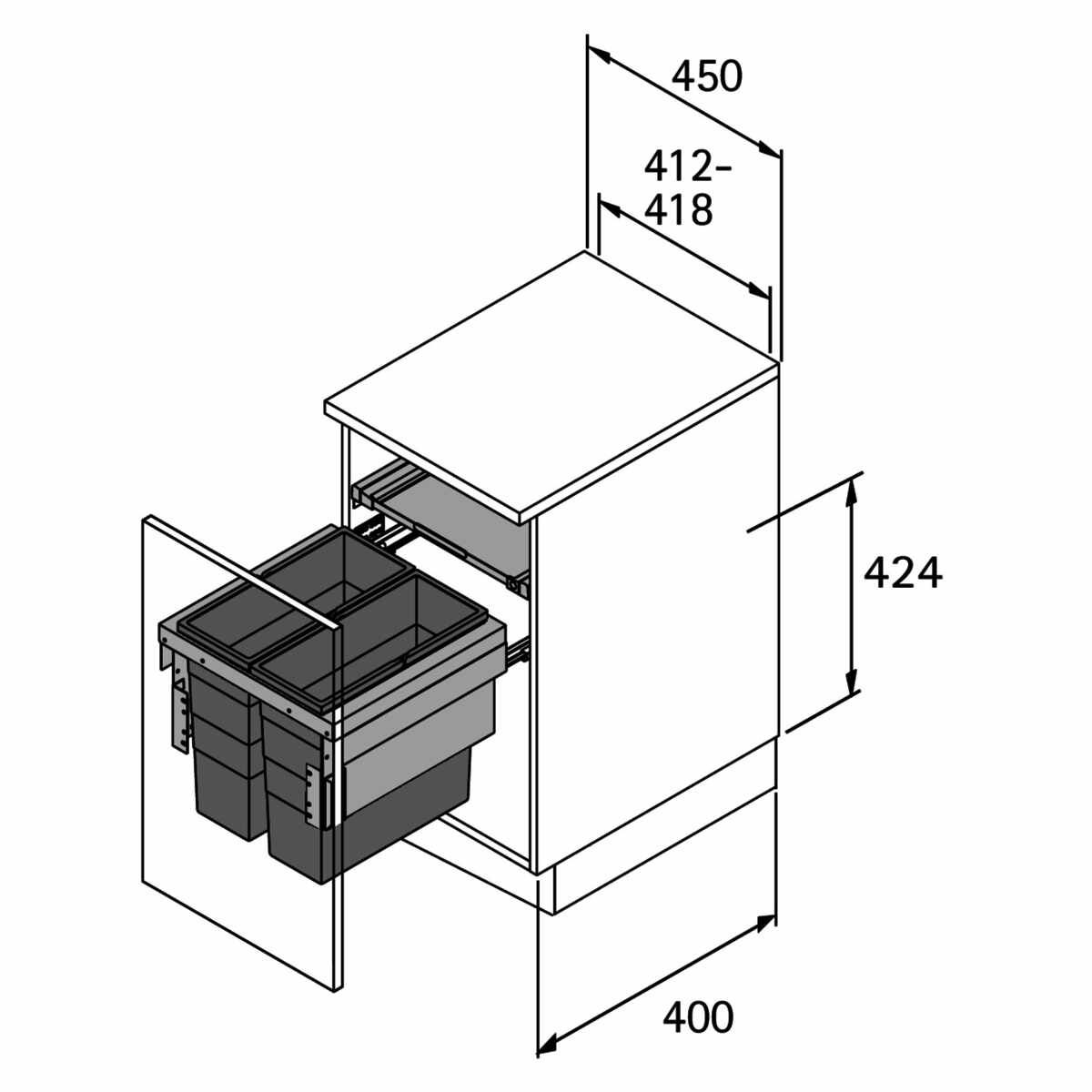 Cargo Synchro 450, 2 x 18 L
