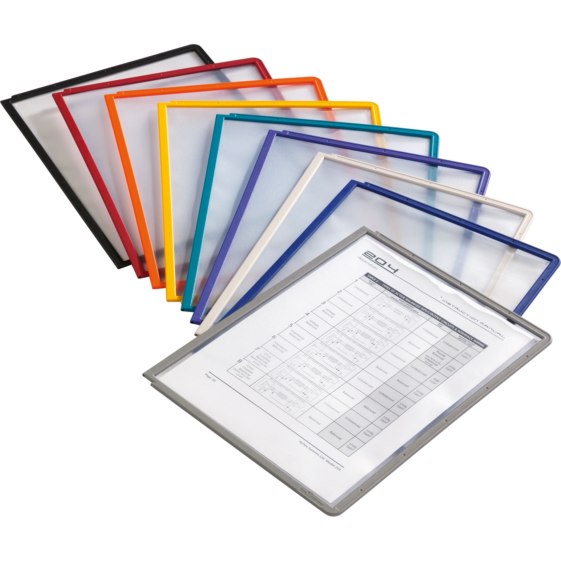 Sichttafel SHERPA Panel DIN A4 PP rot