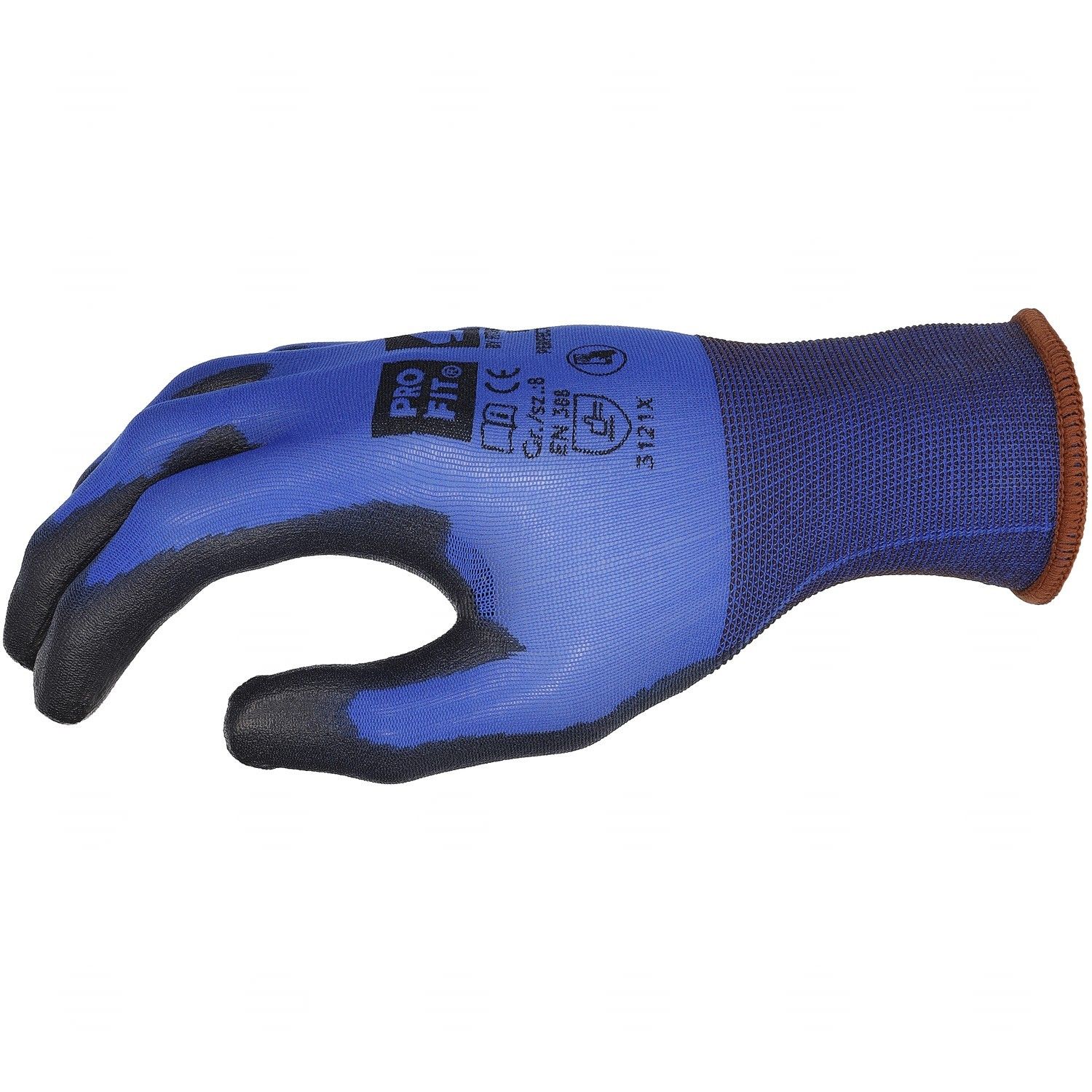 PU Handschuh "Perfect Lite",blau/schwarz, Touch-screen 10