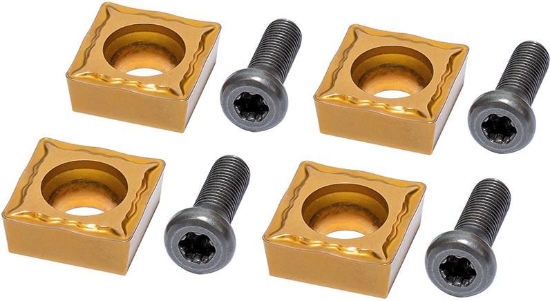 Wendeschneidplatten für EHF 1400 Frässcheibe 4x Wendeschneidplatten 4x Schrauben, 14mm