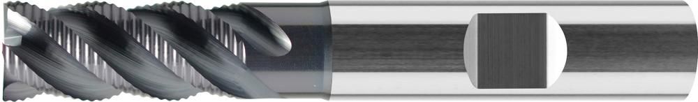 Schruppfräser VHM 10mm Z4 AlTiN HB Typ HR Werksnorm FORMAT