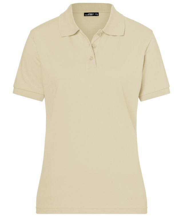 Classic Polo Ladies Hochwertiges Polohemd mit Armbündchen braun/grau, Gr. XL