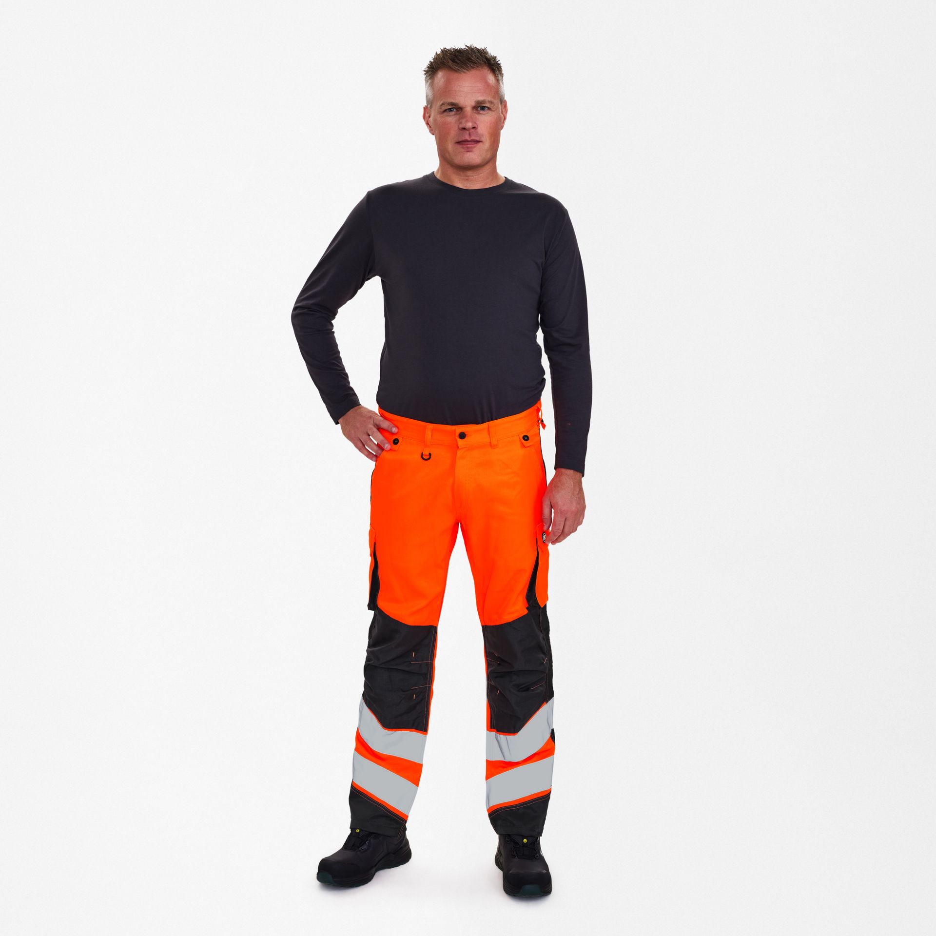 Safety Light Arbeitshose Orange/Anthrazit Grau, Gr. 90