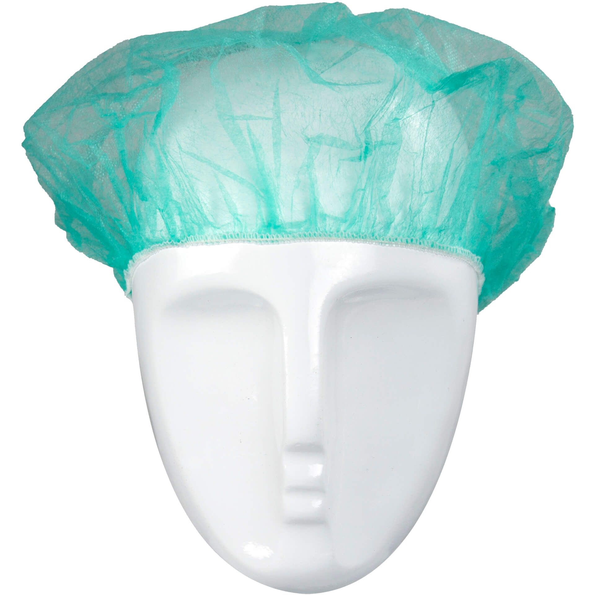 Einweg-Kopfhaube Barettform H52G, grün, Gr. Ø 52cm