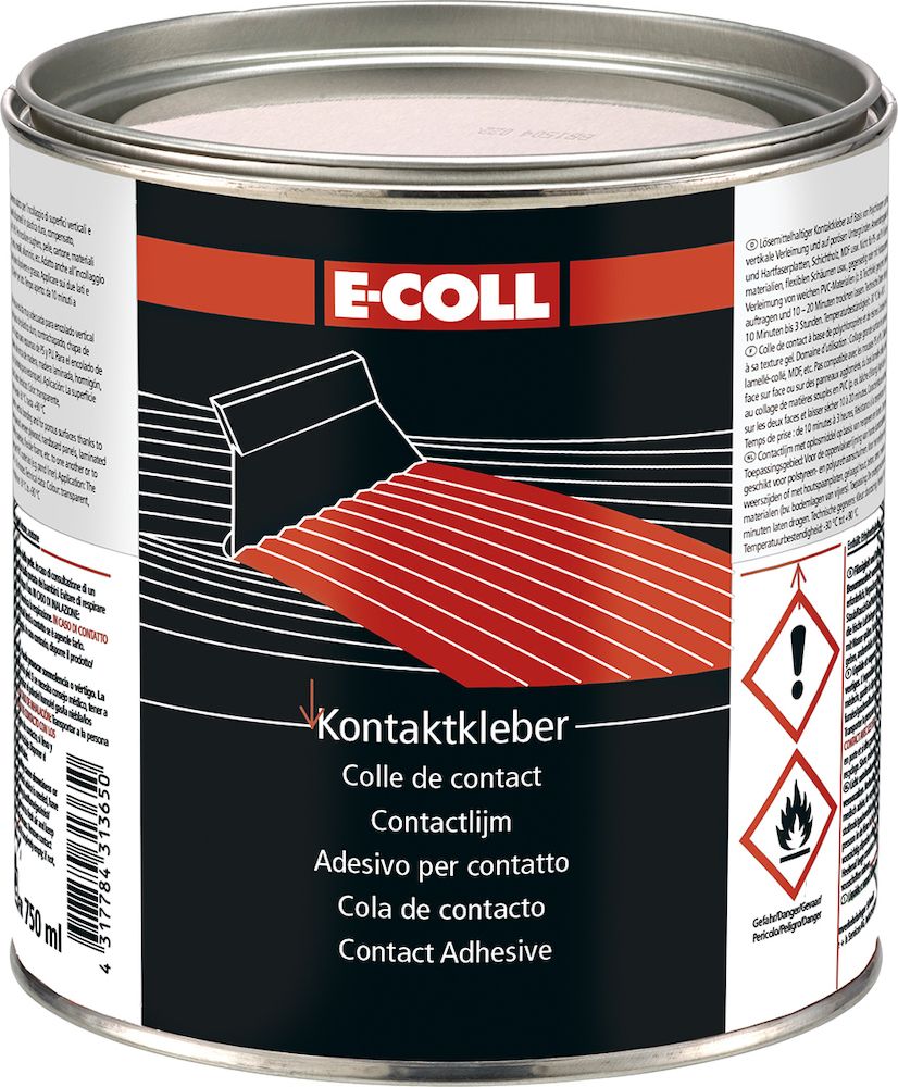 E-Coll Kontaktkleber transparent, 750 ml/Dose