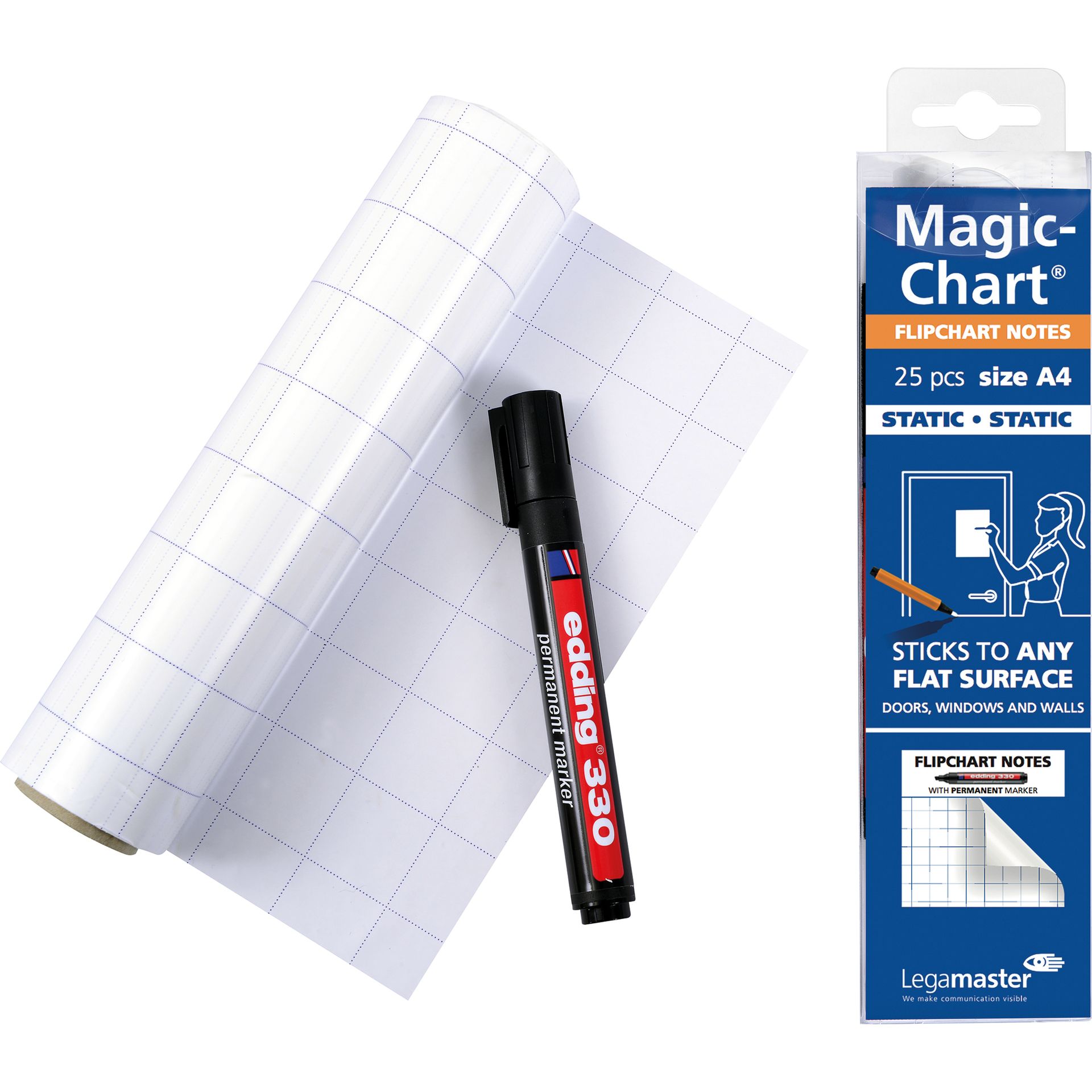 Flipchartfolie Magic kar. 25 St./Pack.