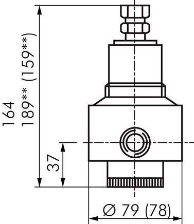 Druckregler, 1.4404, G 1/2", 0,1 - 1,5bar (Standard)