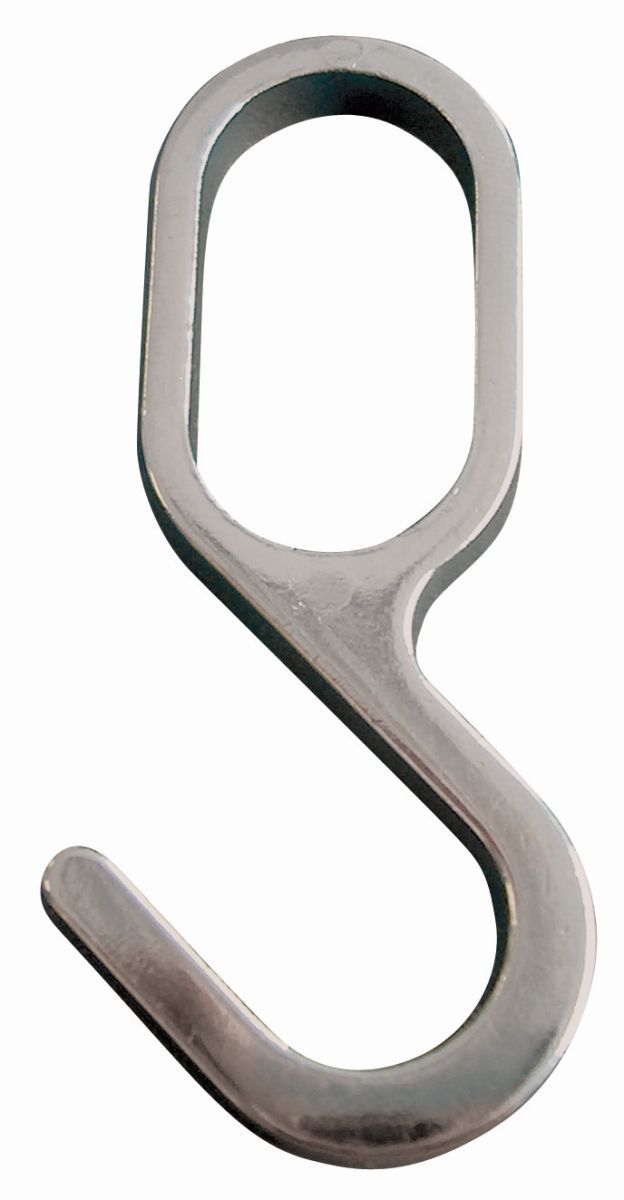 Schrankrohrhaken für Rohr verchromt 30 x 15 mm