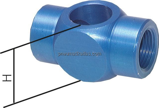 T-Ringstück mit Innengewinde G 1/8", Aluminium