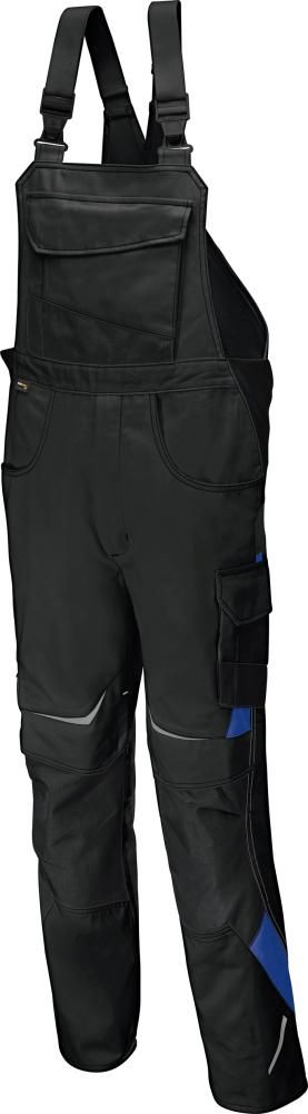 Latzhose PULSSCHLAG Gr. 102, schw./kbl.blau