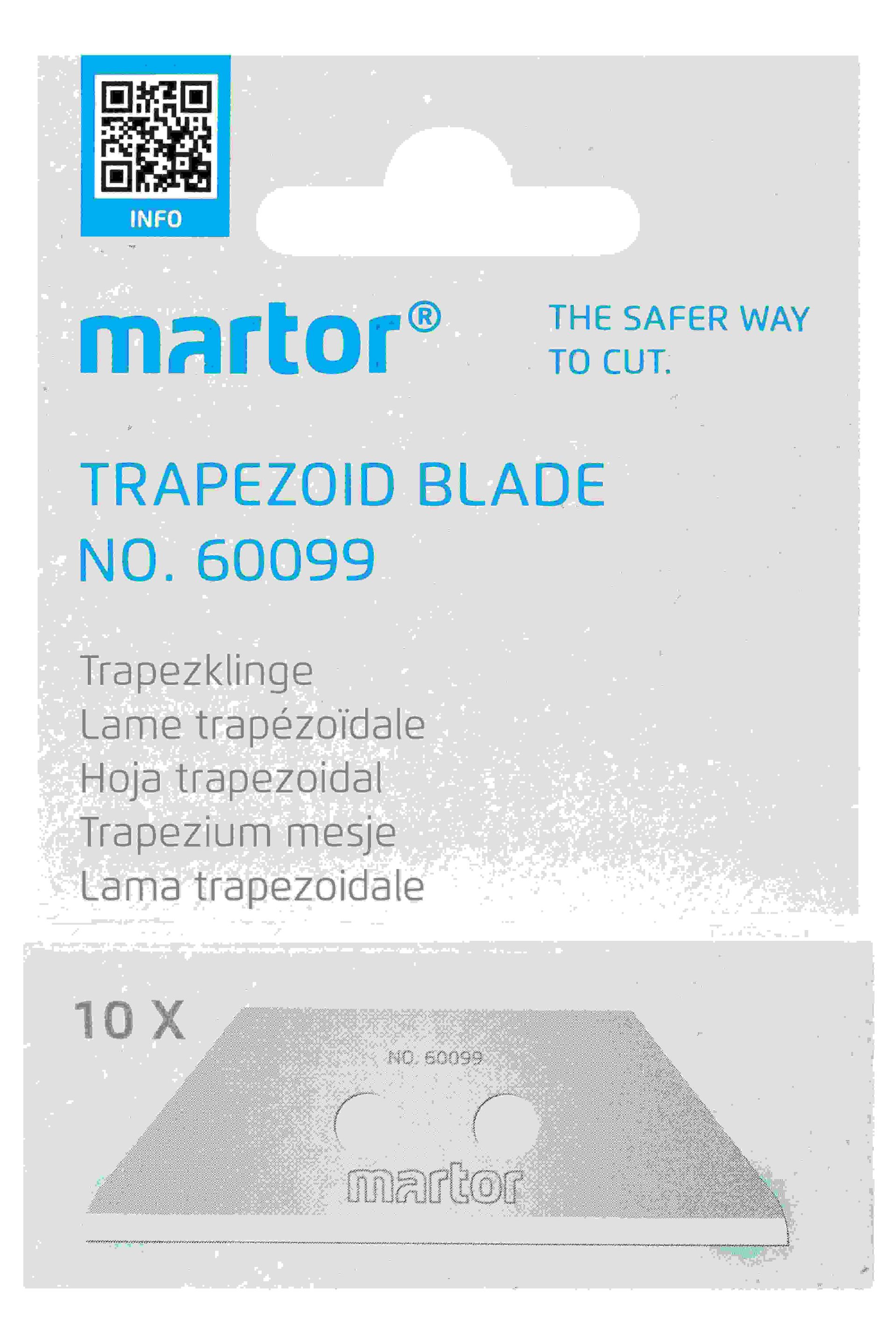 MARTOR Ersatzklinge TRAPEZKLINGE 60099 Breitschliff POS | 10 Stück