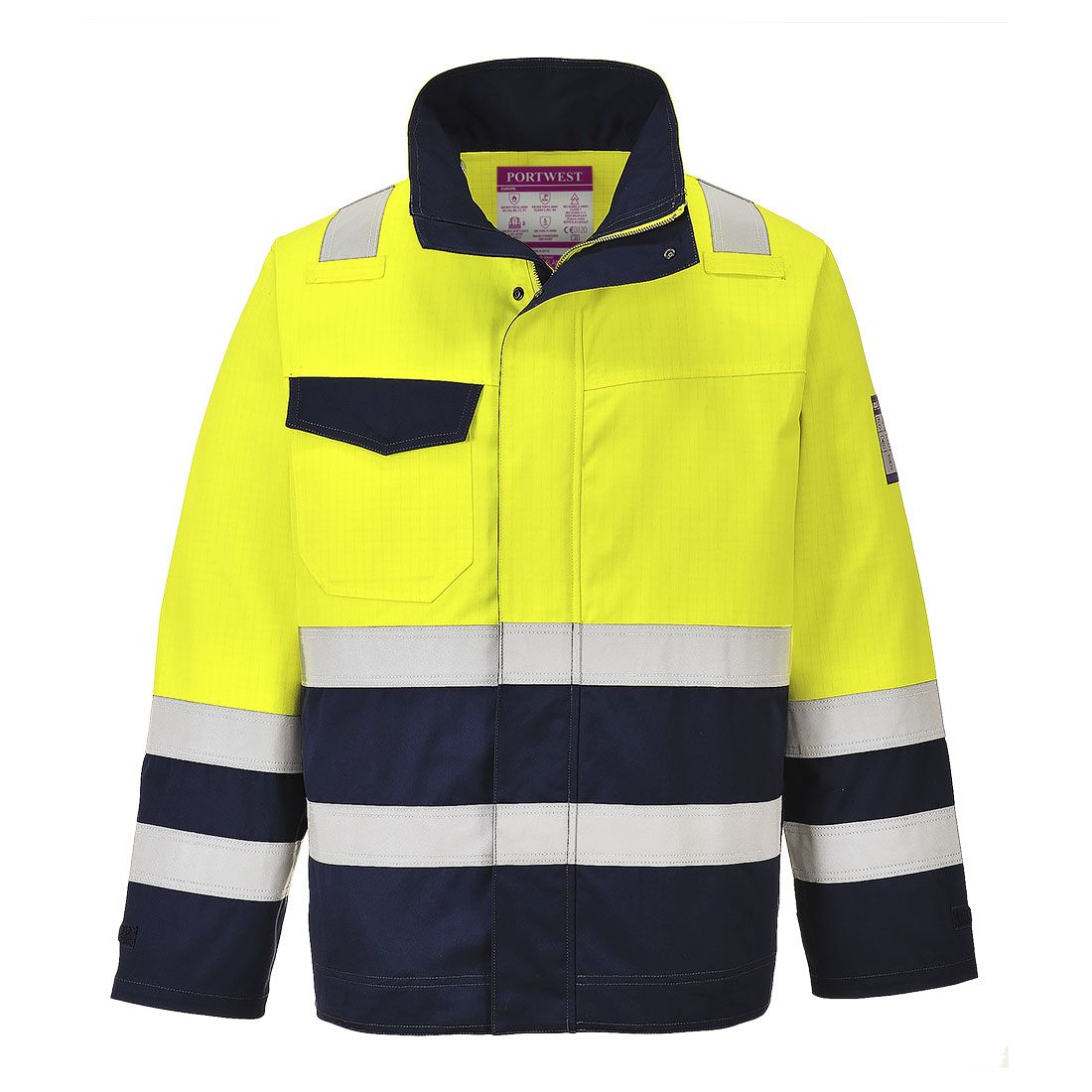 Portwest Modaflame Warnschutz-Jacke, Gelb, Gr. S