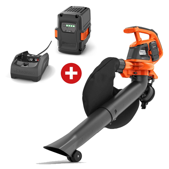 Husqvarna Akku Laubbl.-sauger 120iBV+B140/C80