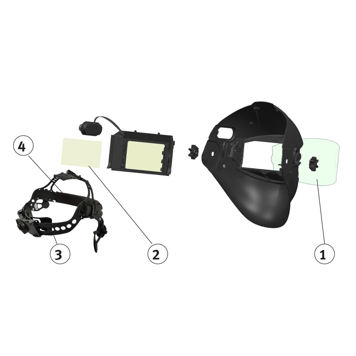 Automatik-Schweißschutzhelm Schweisskraft VarioProtect XXL-W F-TC