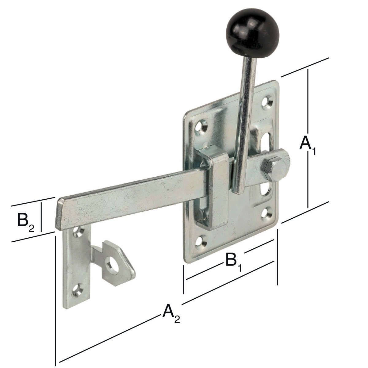 Gartentorfalle Typ1 100/183 x 80/20 verzinkt