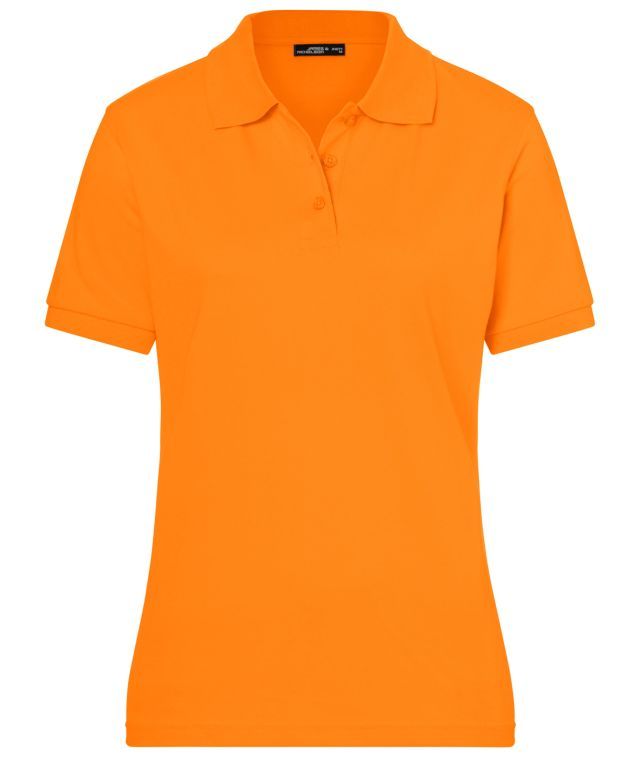 Classic Polo Ladies Hochwertiges Polohemd mit Armbündchen orange, Gr. M