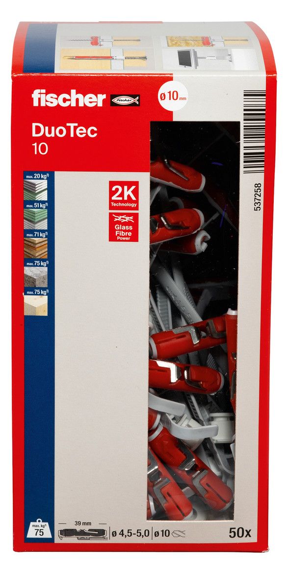 FISCHER Nylon-Kippdübel DUOTEC 10