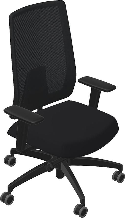 Drehstuhl Indeed mesh schwarz schwarz