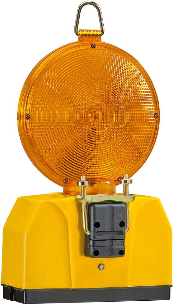 TL-Warnleuchte 2000/180, gelb 2, Gehäuse gelb, mit Halter